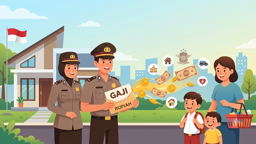 Daftar Lengkap Gaji Pokok Polisi Berdasarkan Golongan I - IV